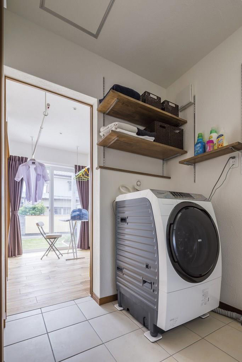 洗濯からアイロンがけまで、日々の家事が快適になる動線