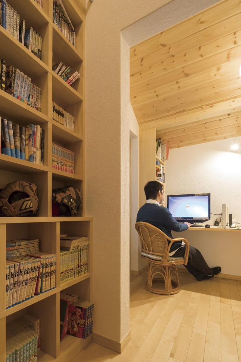 お仕事スペースも確保