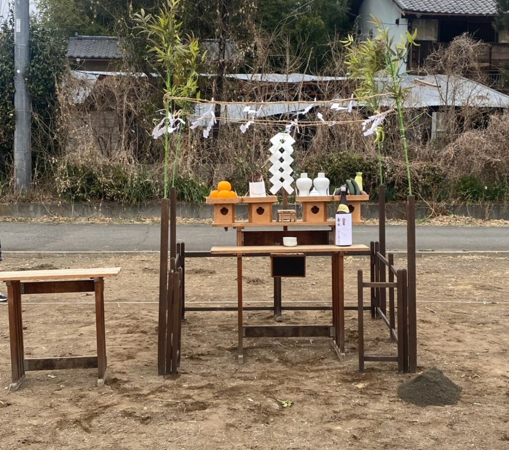 地鎮祭を執り行いました。