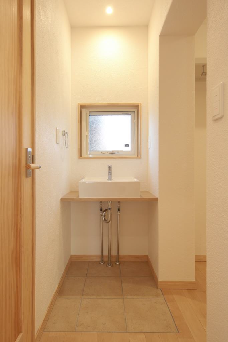 シンプルな洗面