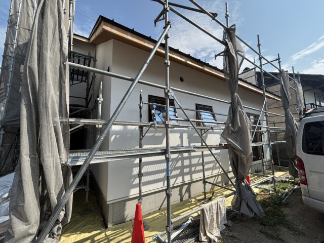 破風と樋の工事