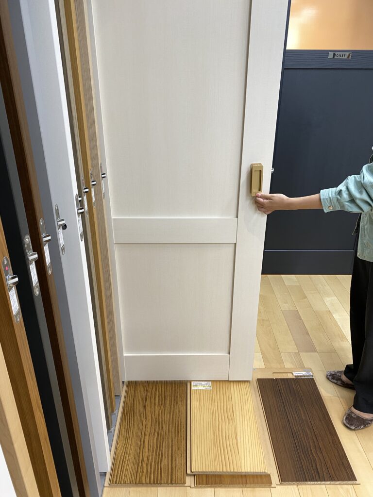 お客様とショールームへ