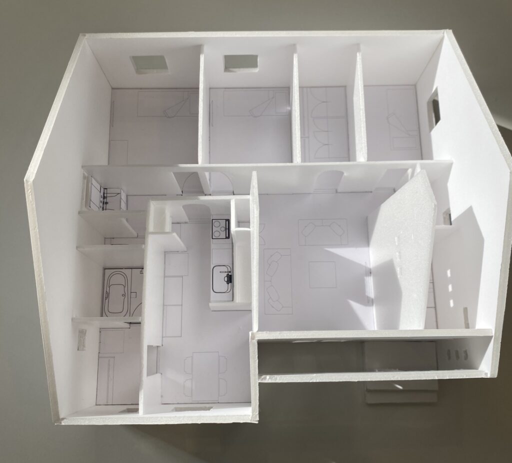 初めての住宅模型作成