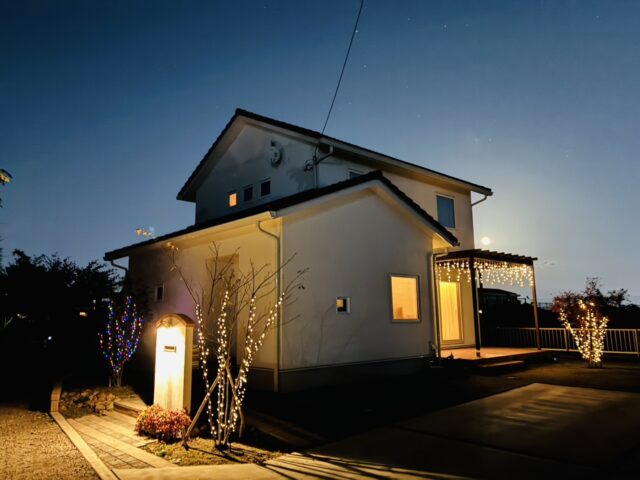 お客様邸のイルミネーション