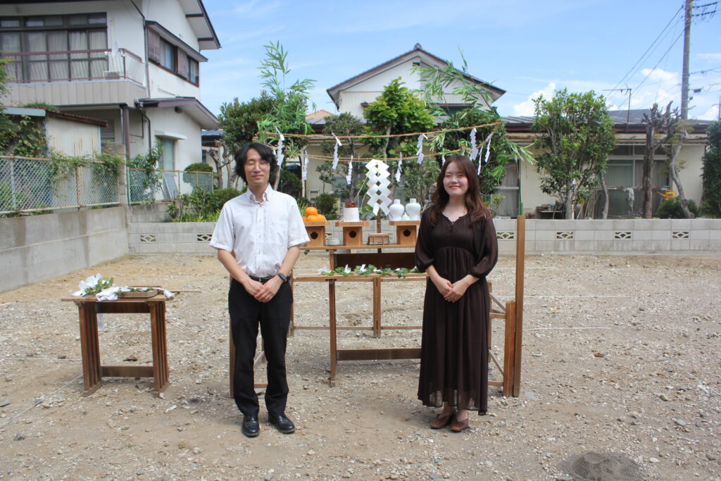 前橋市にて地鎮祭を執り行いました。